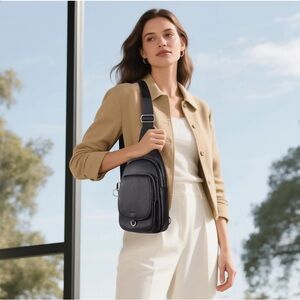 Befen Anti Theft Genuine Leather Sling Bag for Women RFID Small Crossbody Bag...